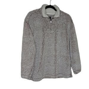 Coffee Shop Faux Fur Pullover - Size L - NWT